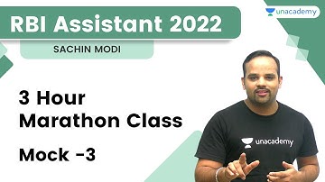 3 Hour Marathon Class | Exam Before Exam -2 | RBI Assistant 2022 | Sachin Modi | The Bankers
