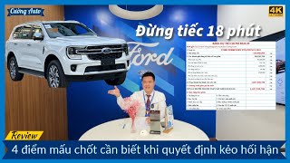 Giá lăn bánh hiện tại mới nhất FORD EVEREST TITANIUM 4x4 2024. Vì sao các showroom báo giá khác nhau