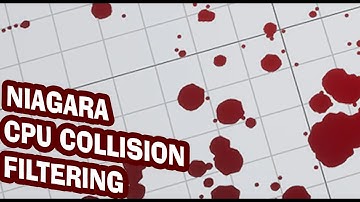 Niagara CPU Collision Setup - Unreal Engine 4