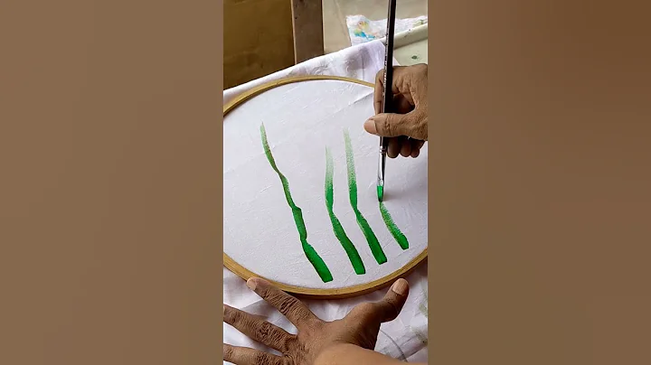 learn new techniques of fabric painting #kaviartstudio #shorts  #ytshorts