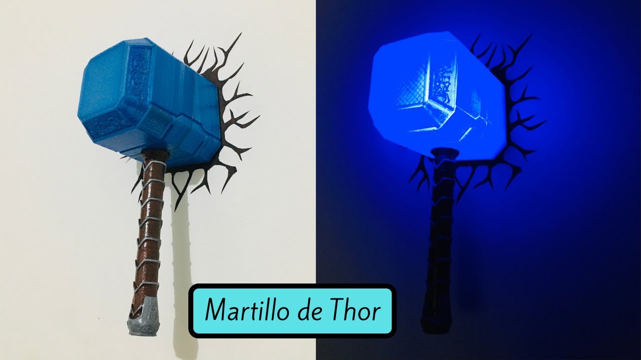 Nos vemos Vamos explorar Martillo de Thor en impresión 3D / Thor's hammer mjolnir 3d printed -  YouTube