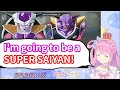 【hololive】Luna says she's on her way to the planet Namek(DBZ) while playing a ring fit adventure