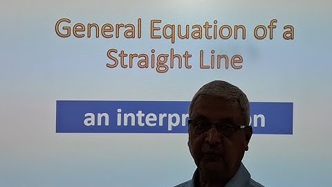General equation of a line #straight_line #coordinategeometry #polytechnic1stsemester #class11maths