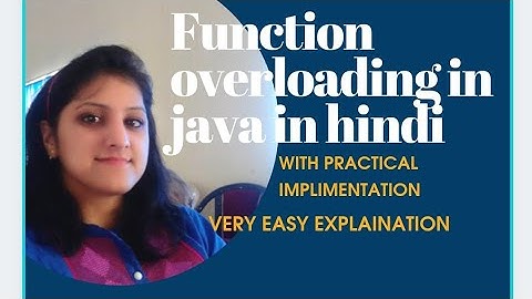 Function overloading in java  in HINDI| Polymorphism| practical implementation on BLUEJ| ICSE|BE