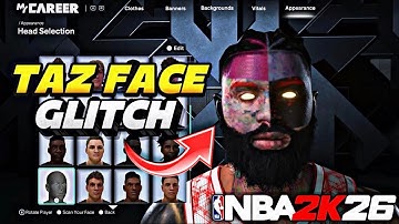 *NEW* HOW TO GET TAZ FACE GLITCH AFTER PATCH IN NBA 2k26!