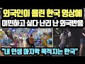 외국인이 올린 한국 영상에 이민하고 싶다 난리 난 외국반응 // "내 인생 마지막 목적지는 한국"