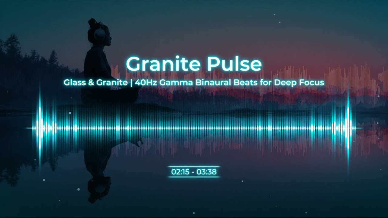 Granite Pulse - Glass & Granite | 40Hz Gamma Binaural Beats for Deep Focus