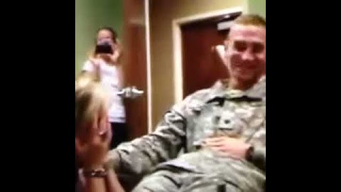 Mom gets surprised by her "patient". Military son surprises mom! Follow for more heartwarming vid...