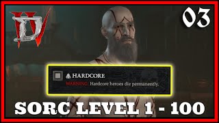 Diablo 4 Hardcore Road To 100 Sorcerer Playthrough Part 03