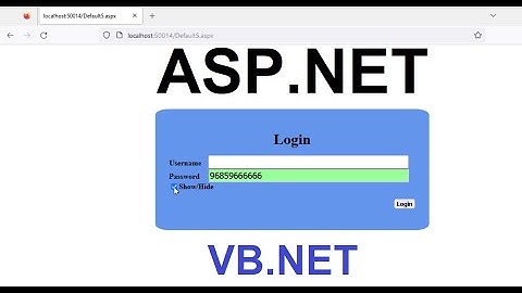 How to show and hide password in textbox asp.net without java script or jquery
