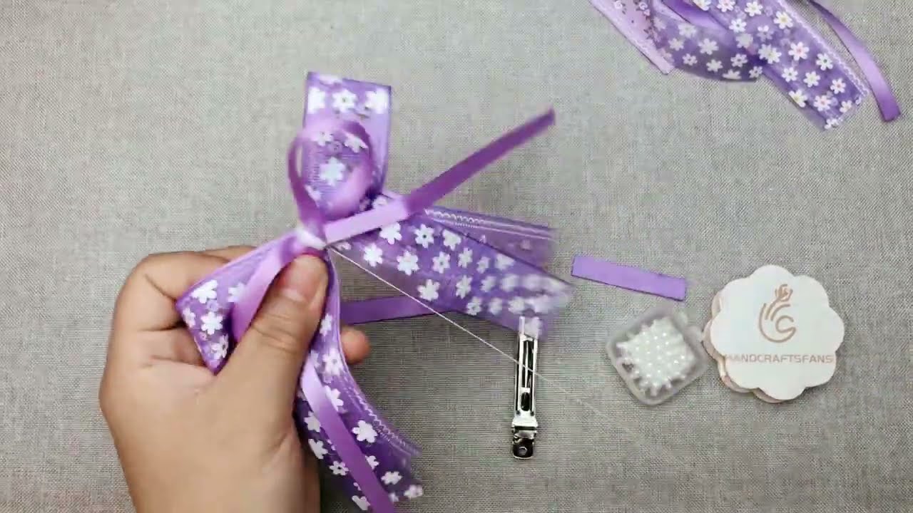 Handcraft Hair Accessories (Hair Bow with Accessory) - Gorgeous 40