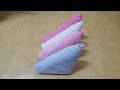 수건 접기 (호텔식 삼각 수건 접기) 수건 깔끔하게 접는 방법 생활꿀팁 Towel 手ぬぐい 毛巾 serviette  toalla Полотенце. ein Handtuch