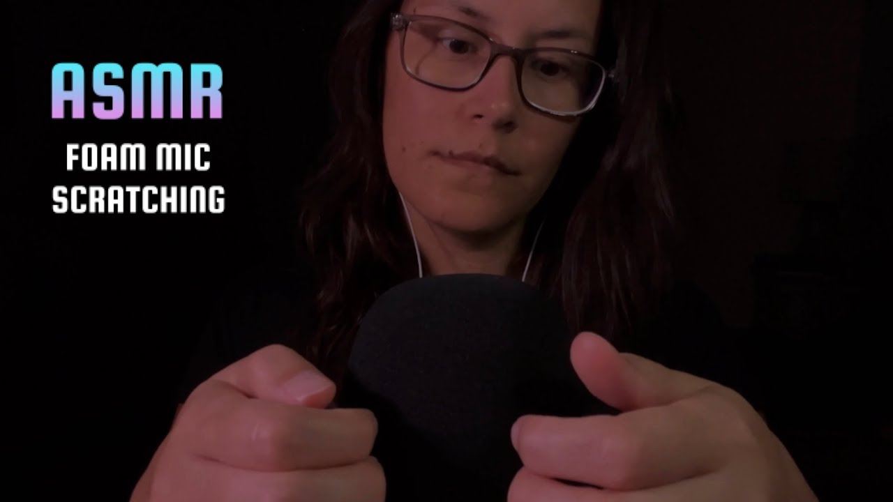 ASMR classic foam mic scratching - no talking - YouTube