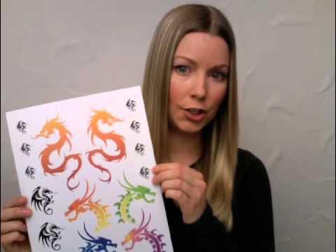 DIY Ink Jet Printer temporary tattoo paper, MISC