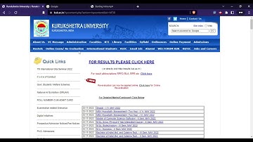 KUK 4th Sem Result 2022 (Out) - Check Your Kurukshetra University Results