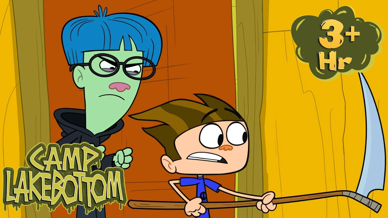 THE GRIM CAMPER  Funny Cartoon for Kids  Full Episodes  Camp Lakebottom