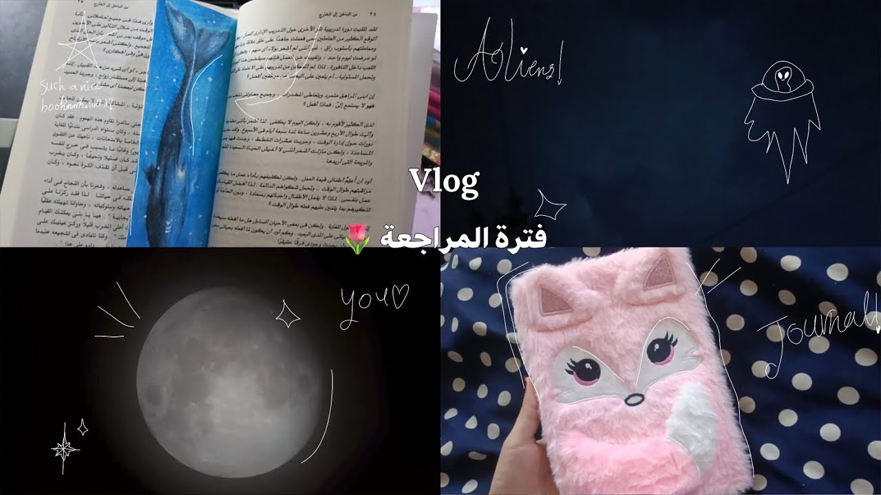 فترة المراجعة لطالبة ثالث متوسط 🌷🌟 •رسم •جورنال و المزيد...
