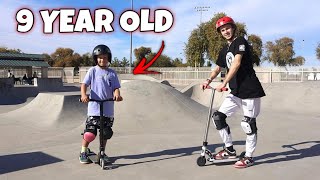 9 YEAR OLD SCOOTER KID IS CRAZY! screenshot 4