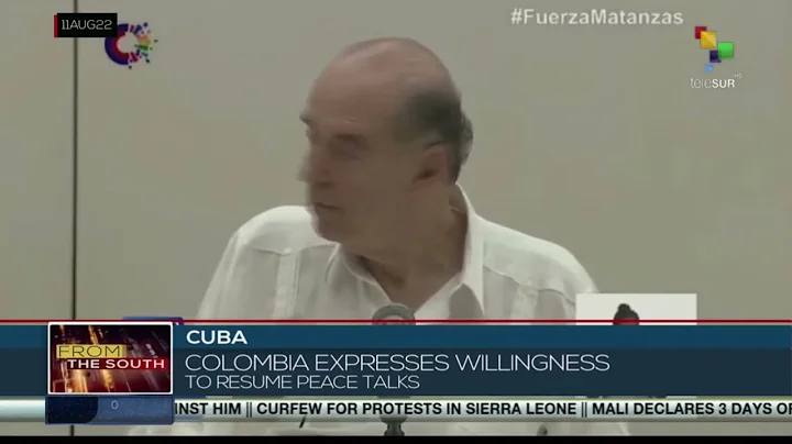 Colombian FM announces resumption of peace talks with ELN