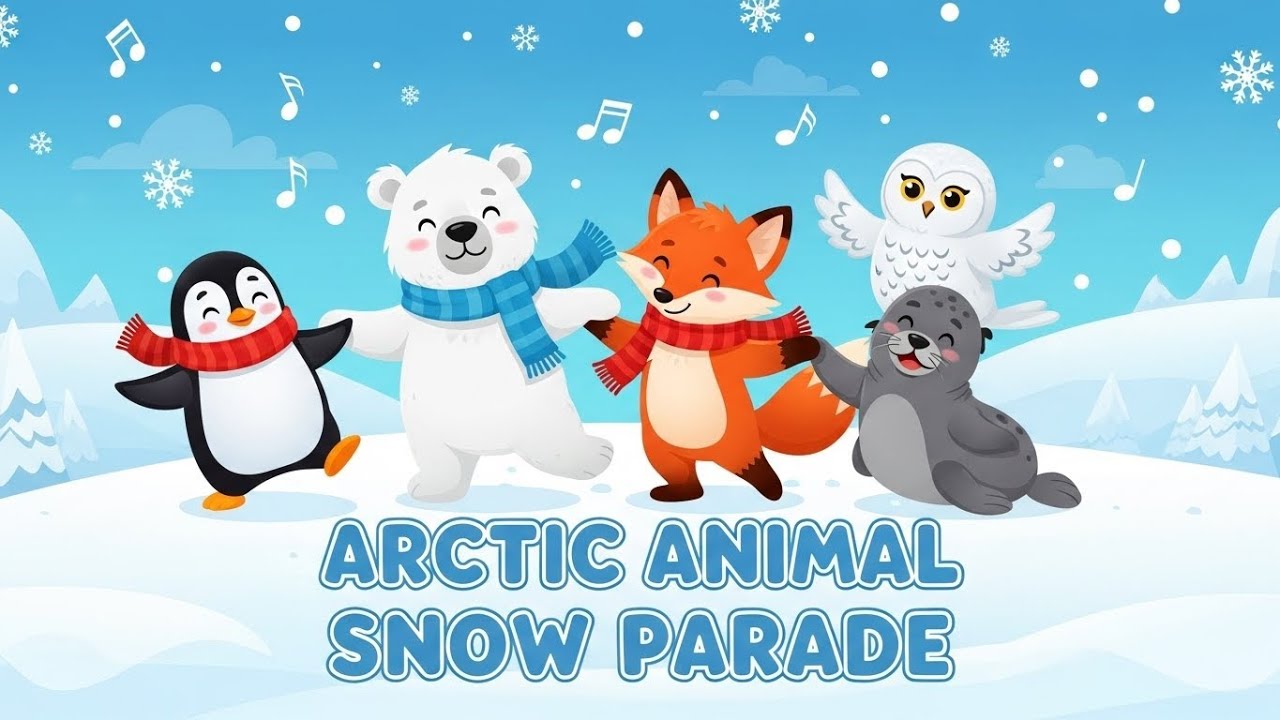 Arctic Animal Snow Parade | Fun Winter Animal Dance Songs for Kids ...