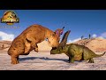 HERBIVORE vs HERBIVORE DINOSAURS Fighting Animation | Jurassic World Evolution 2