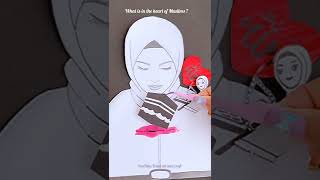 What is in the heart of Muslims ? #shorts #youtubeshorts #tonniartandcraft #art #satisfying