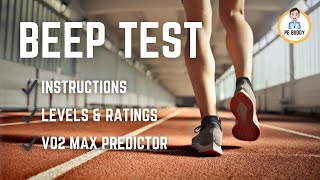 Full Beep Test 2024 Audio (Age 16+) with Instructions, Levels & V02 Max