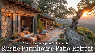 Countryside Comfort: A Rustic Farmhouse Patio Retreat