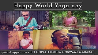 World Music Yoga Day 30 Artists - Hare Krishna Mantra Meditation Kirtan - Madhavas Rock Band
