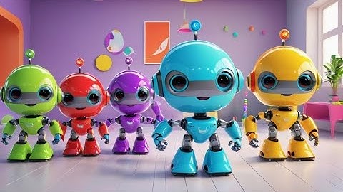 Six Toy Robots Count to Ten | Fun Counting Song for Kids | Learn Numbers with Robots