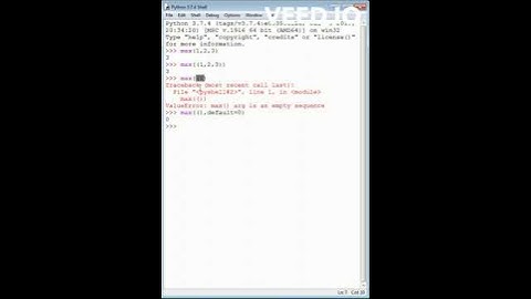 ValueError: max() arg is an empty sequence