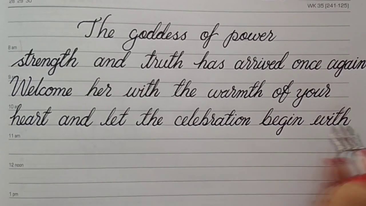 A massage of Durga Puja _ Happy Durga Puja handwritten note