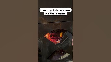 How to get clean smoke in offset smoker