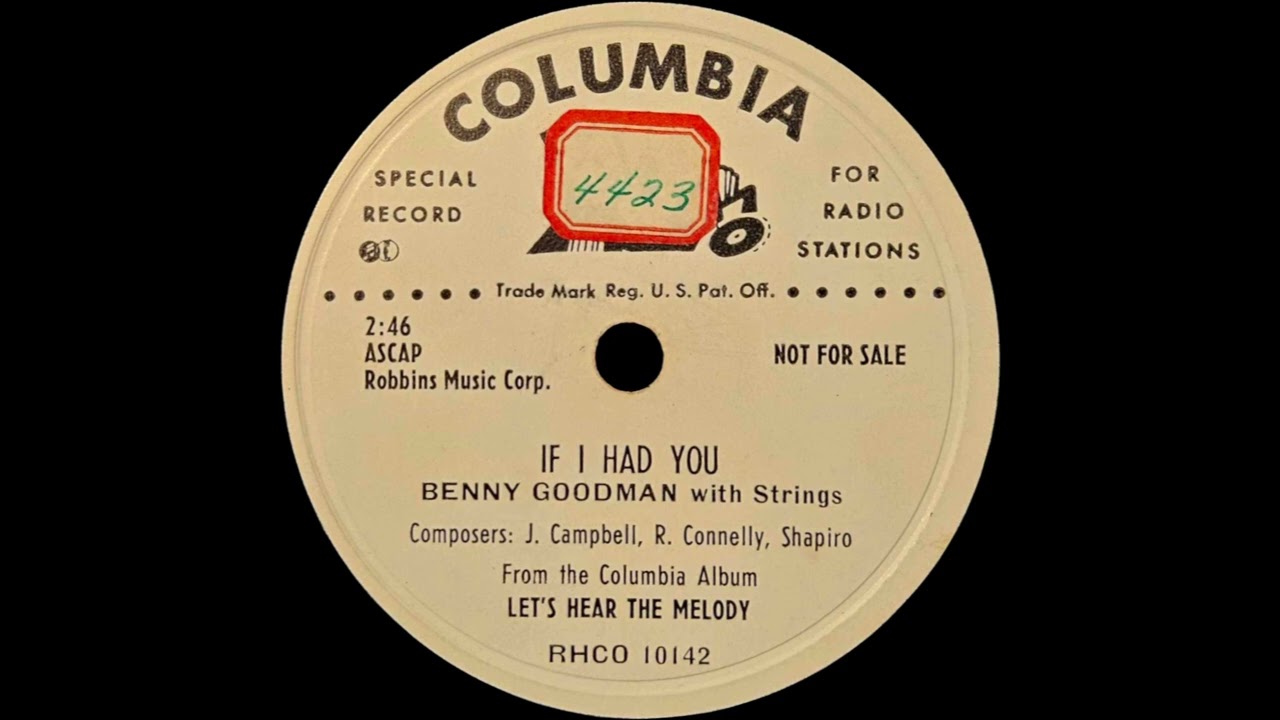 1952 Benny Goodman - If I Had You (instrumental)