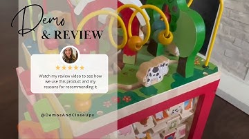Review and Demo Battat Wooden Activity Cube - A Farm-Themed Learning Adventure for Kids!
