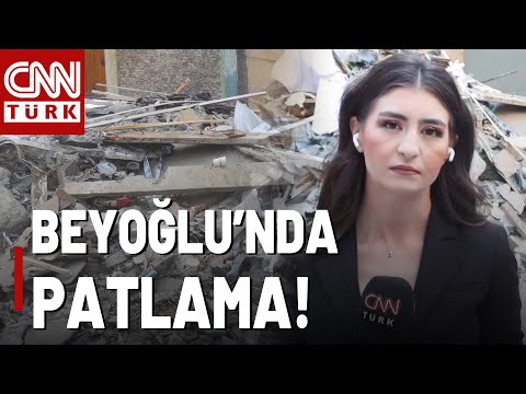 Beyoğlu'nda Patlama, Bina Çöktü! CNN TÜRK Olay Yerinden Aktardı...