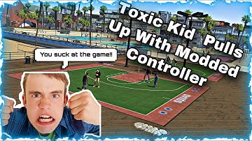 Toxic Kid Pulls Up On Me With Modded Controller in NBA 2k21...(Funny MUST WATCH)