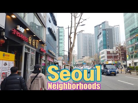 Seoul, Korea - Walking Tour of Neighborhood - 4K - Wangsimni 2-dong [Seongdong-gu 3] 13(3)-14