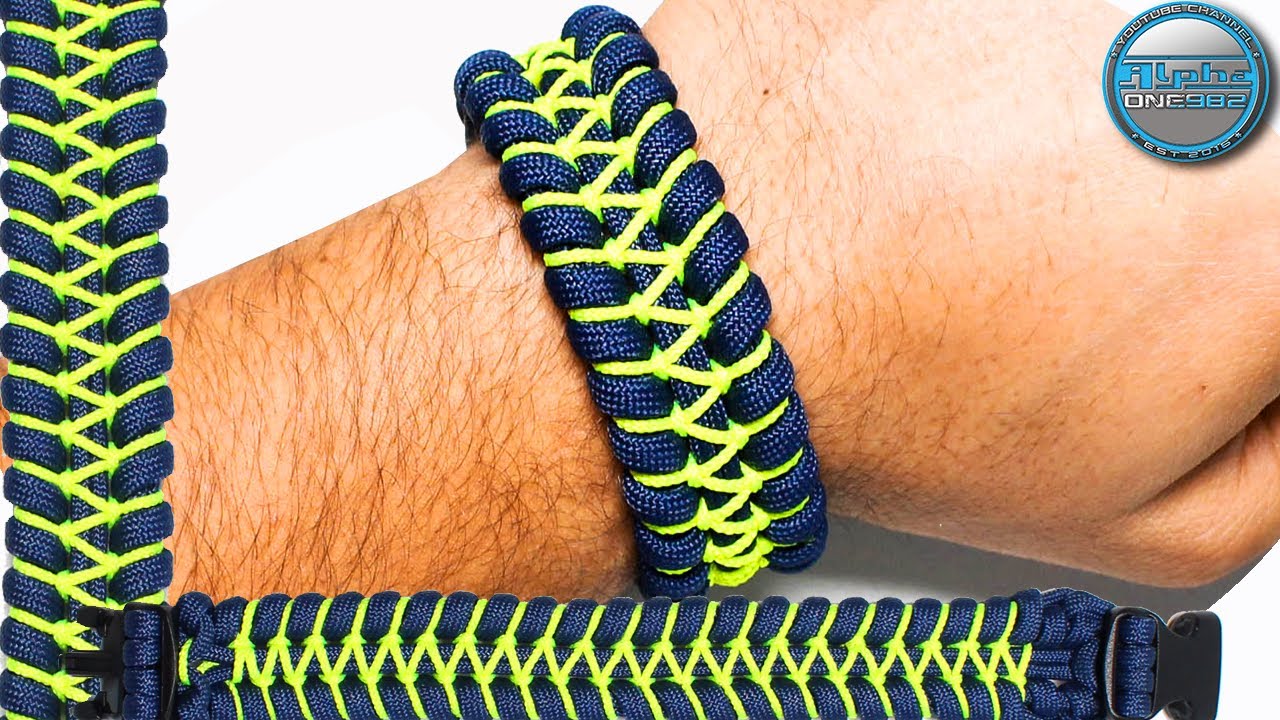 Stitched Cobra Paracord Bracelet Solomon Knot Tutorial 