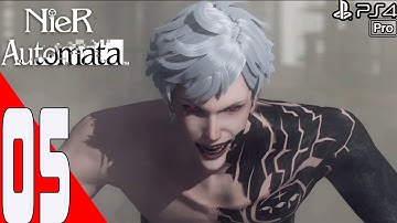 Nier Automata - Gameplay Walkthrough Part 5  - Abandoned factory