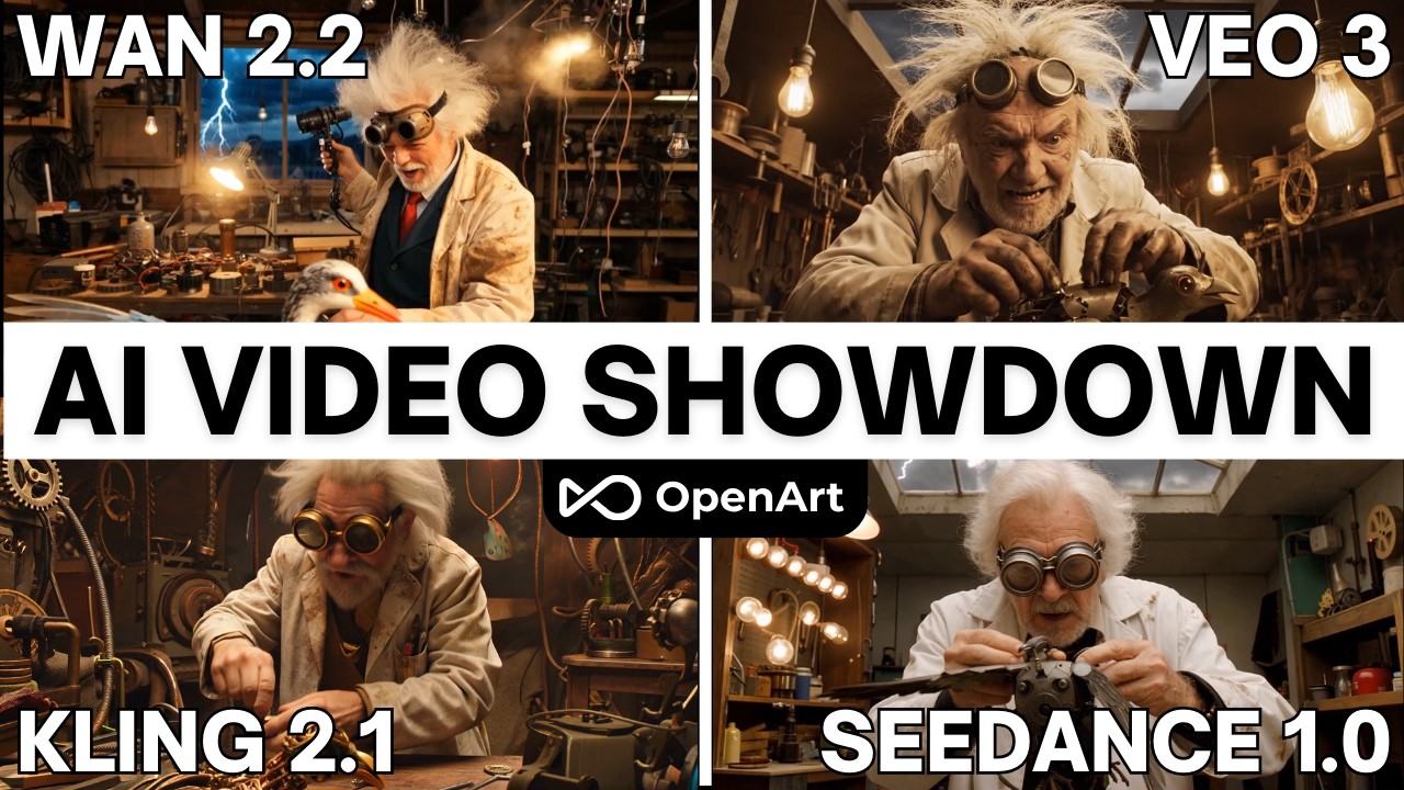 AI Video Showdown: WAN 2.2 • Seedance 1.0 • Kling 2.1 • Veo 3