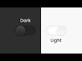 Css  javascript toggle button  dark and light mode