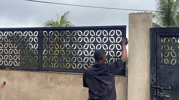 Building in Ghana - Cost of a Simple Metal Wall Design #buildinginghana #ghanaians