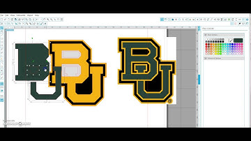 Trace, Detach and Layer BU Logo for vinyl - silhouette studio!