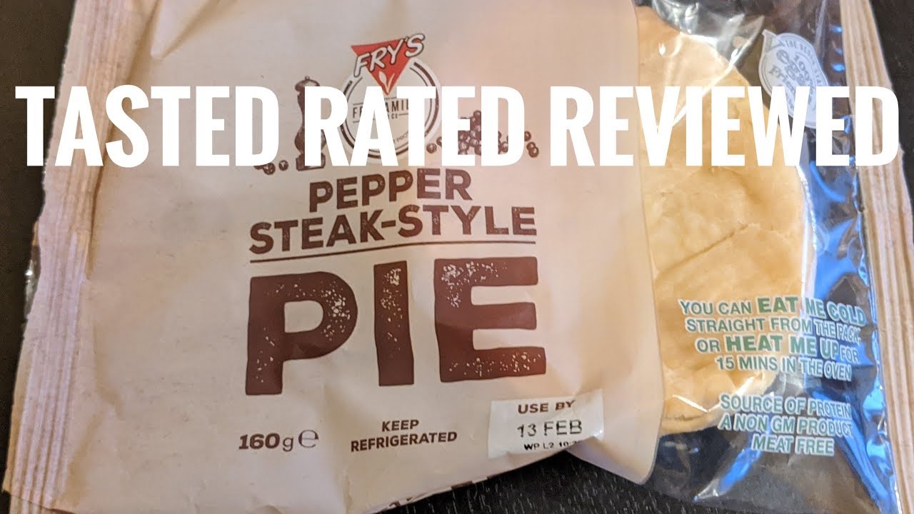 Fry's Vegan Pepper steakstyle pie tasted rated reviewed YouTube