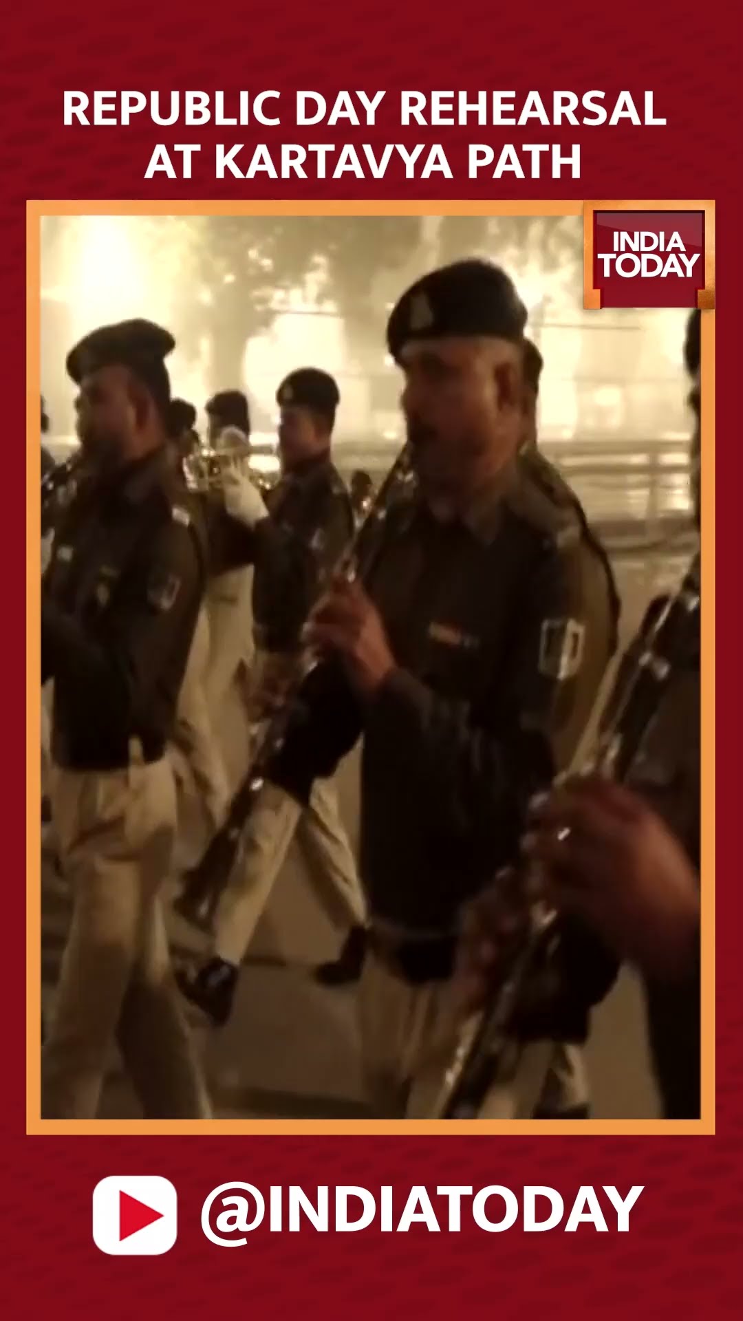 Republic Day Rehearsals Continue At Kartavya Path Even As Fog Shrouds The National Capital