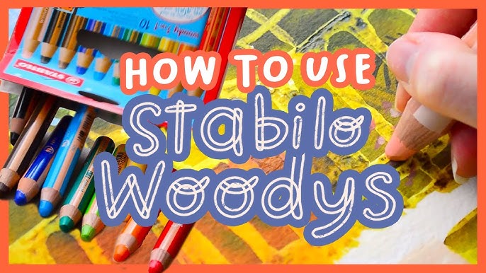 Did I Waste my Money? Stabilo Woody 3-in-1 Crayon Review & Comparison with  Neocolor 2 Crayons 