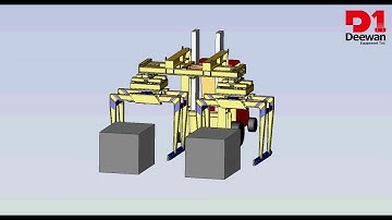 Forklift Double Grab For Lifting Concrete Block or Interlock Bundles
