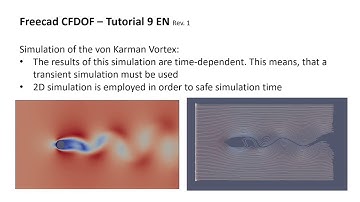 Freecad CfdOF Tutorial #9: von Karman Vortex