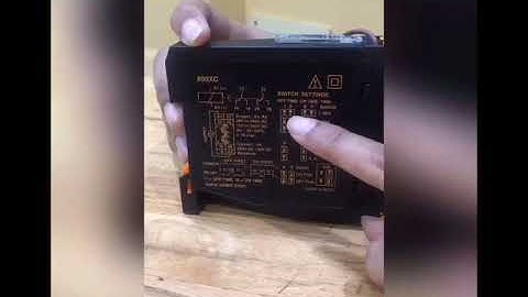 Setting or Programming of Cyclic Timer 800XC   Selec Videos